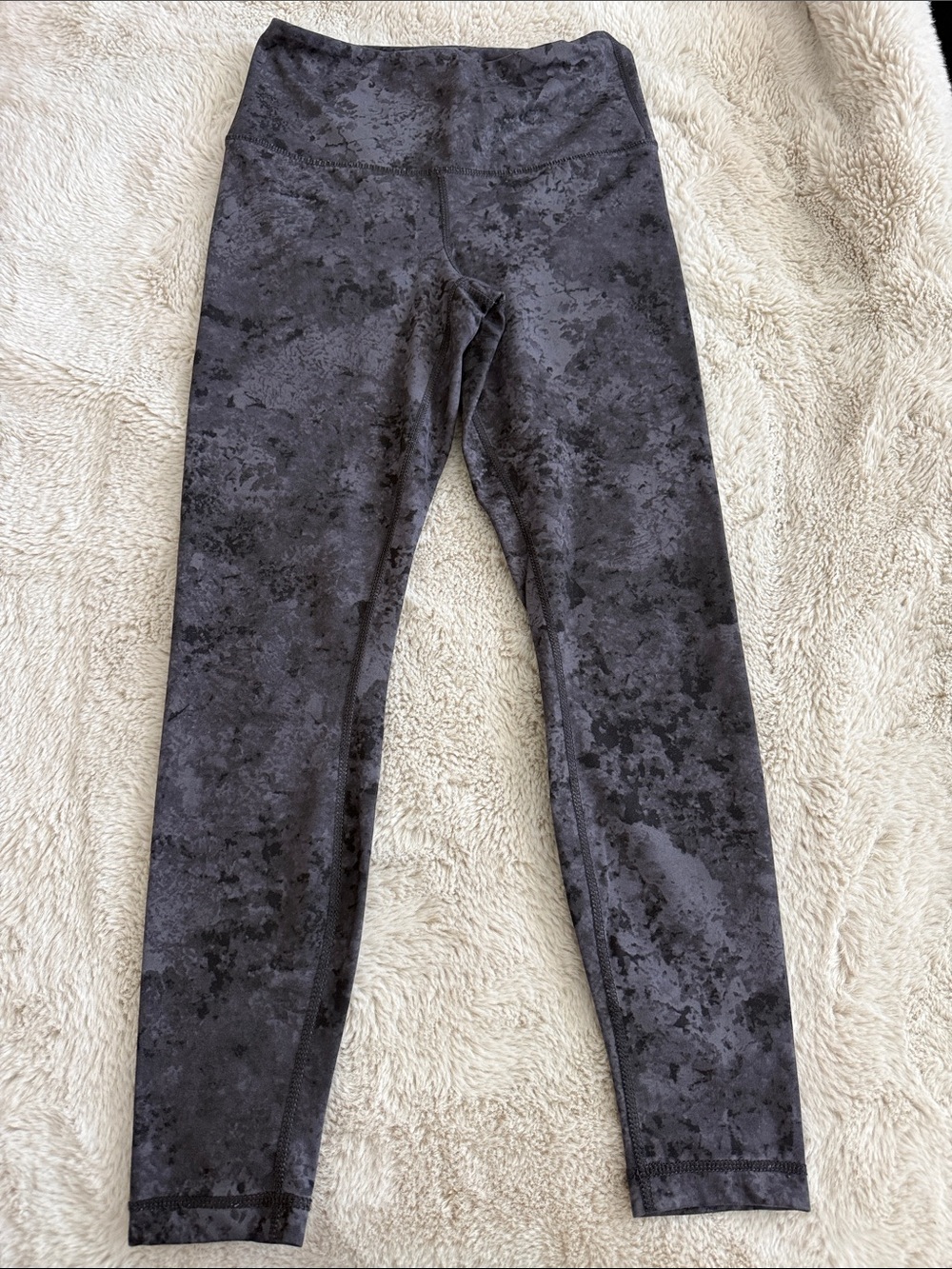 Yogalicious Mottled Charcoal Gray High-Waist Leggings